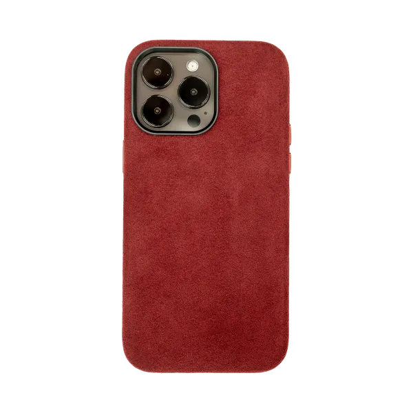 iPhone 14 Pro Max - Alcantara Case | Ruby Red