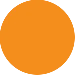 Effen oranje vierkant met een gelijkmatige kleurverdeling.