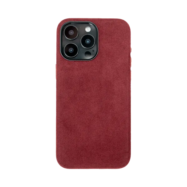 iPhone 15 Pro Max - Alcantara Case | Ruby Red