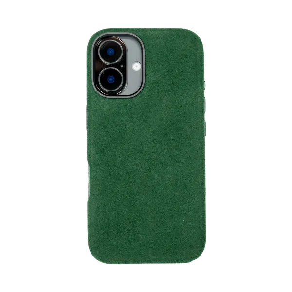 iPhone 16 Plus - Alcantara Case | Emerald Green