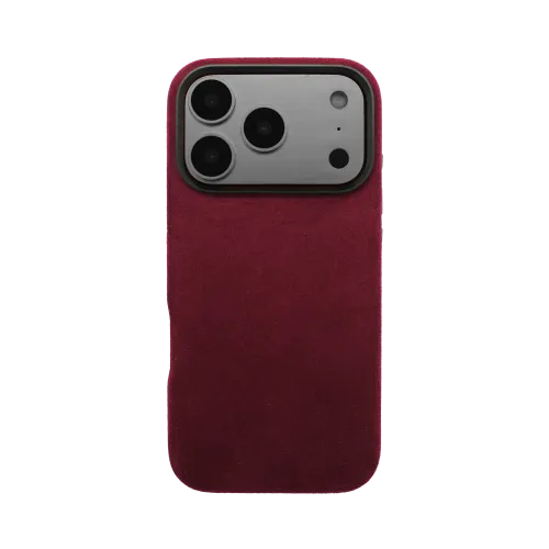 iPhone 17 Pro - Alcantara Case | Ruby Red