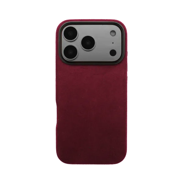 iPhone 17 Pro - Alcantara Case | Ruby Red