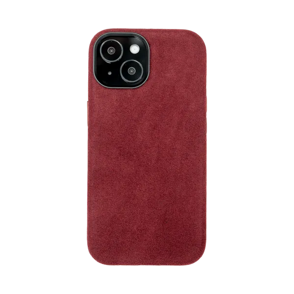 iPhone 15 - Alcantara Case | Ruby Red