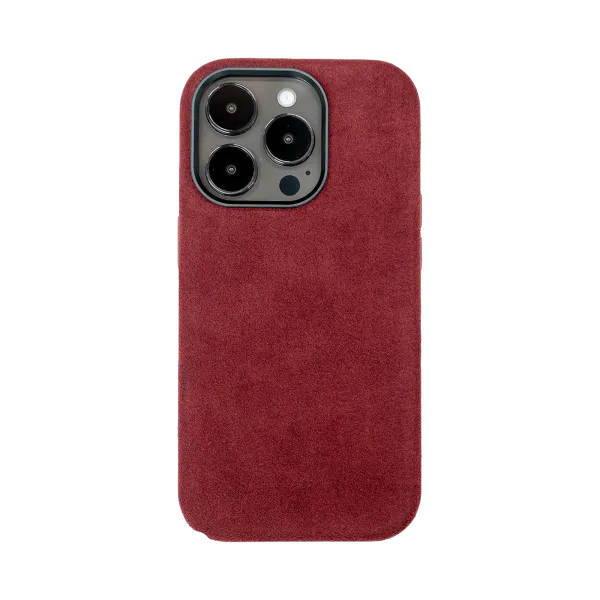 iPhone 14 Pro - Alcantara Case | Ruby Red