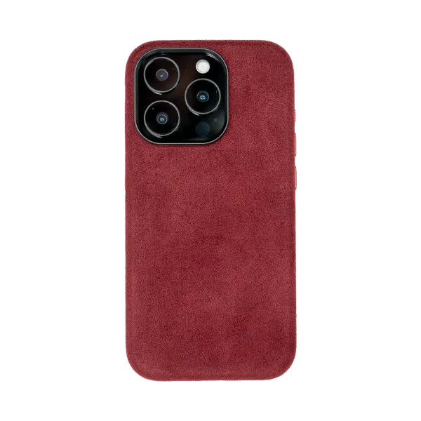 iPhone 15 Pro - Alcantara Case | Ruby Red