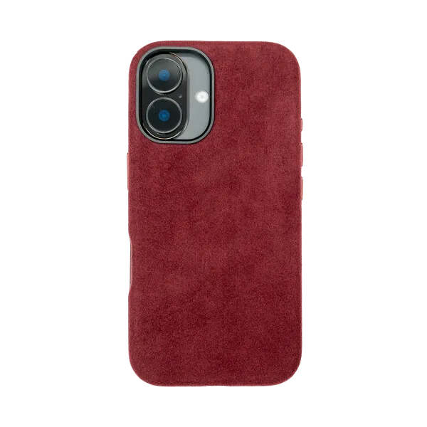 iPhone 16 Plus - Alcantara Case | Ruby Red