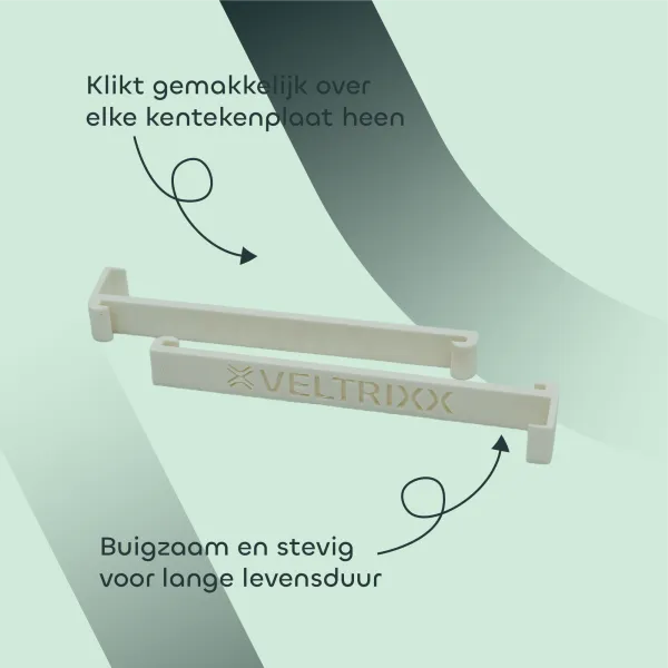 Veltrixx Showplaat Clips | Wit