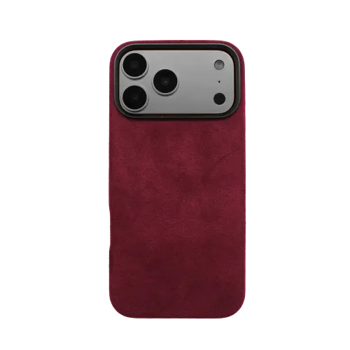 iPhone 17 Pro Max - Alcantara Case | Ruby Red