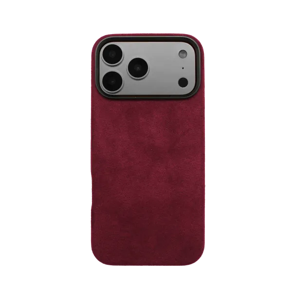 iPhone 17 Pro Max - Alcantara Case | Ruby Red