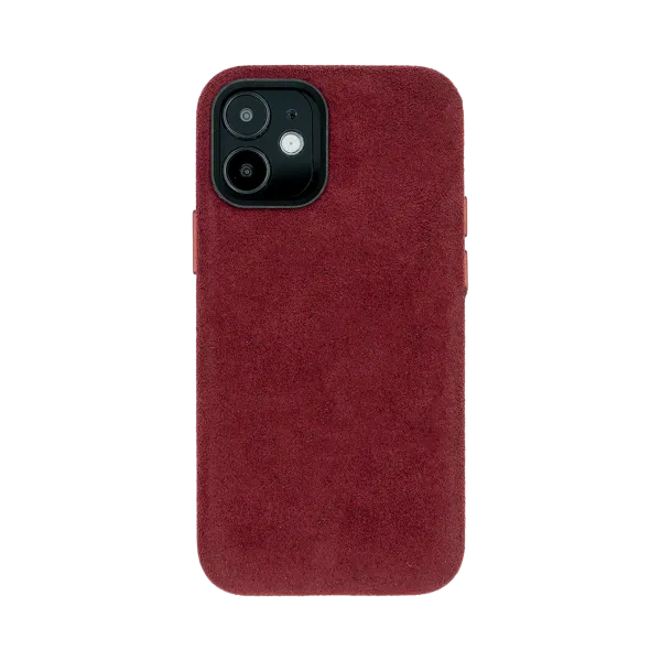 iPhone 12 Mini - Alcantara Case | Ruby Red