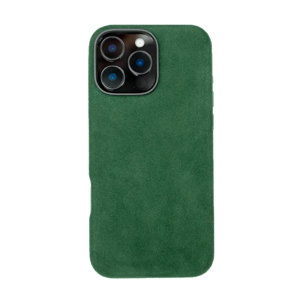 iPhone 16 Pro Max - Alcantara Case | Emerald Green
