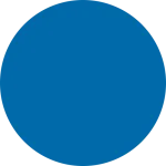 Een vlak volledig gevuld met een effen blauwe kleur.