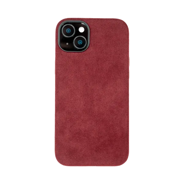 iPhone 15 Plus - Alcantara Case | Ruby Red