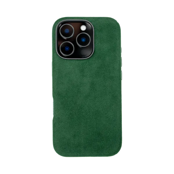 iPhone 16 Pro - Alcantara Case | Emerald Green