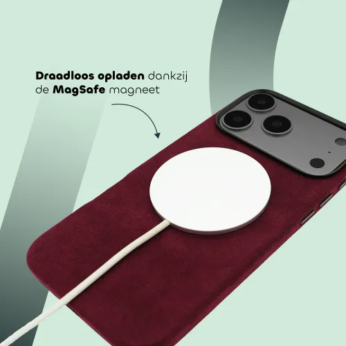 iPhone 17 Pro Max - Alcantara Case | Ruby Red