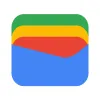 App-pictogram met vier gekleurde lagen: groen, geel, rood en blauw, die elkaar overlappen in een rechthoekige vorm.