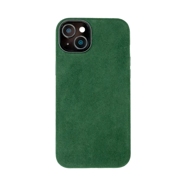 iPhone 15 Plus - Alcantara Case | Emerald Green