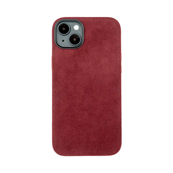 iPhone 14 Plus - Alcantara Case | Ruby Red