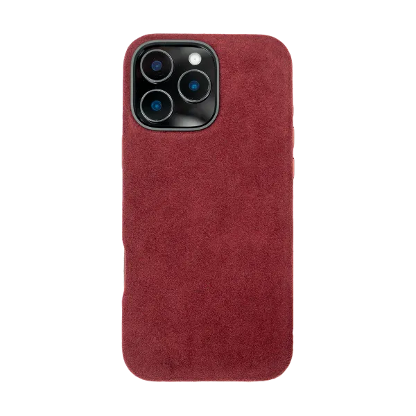 iPhone 12 - Alcantara Case | Ruby Red