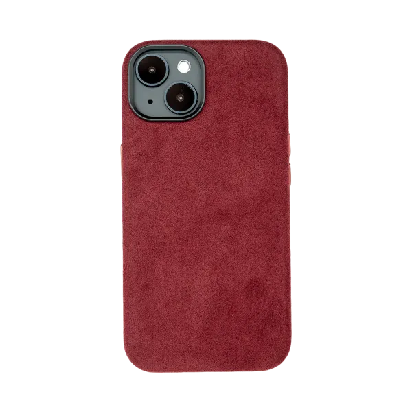 iPhone 14 - Alcantara Case | Ruby Red