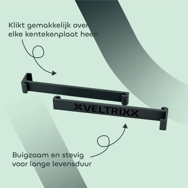 Veltrixx Showplaat Clips | Zwart